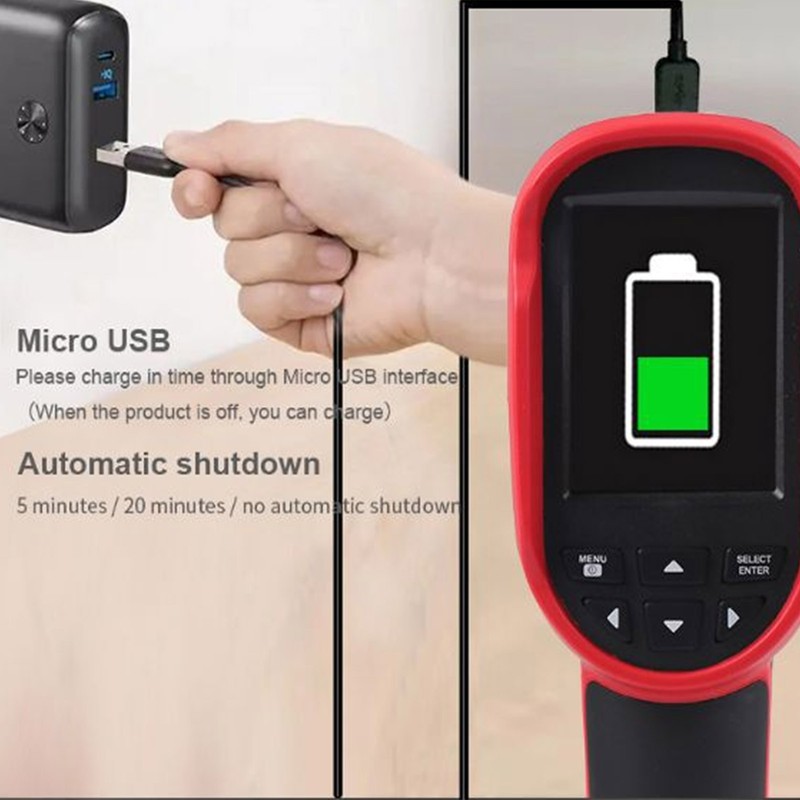 Infrared Thermal Camera Temperature Imaging Device Visible Light Imager Detector