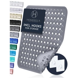 Homerella Shower Mat Skin Sensitive 53 x 53 cm Including Hanging | Non-Slip Shower Mat, BPA Free, Latex Free, Non-Slip, Mould Resistant & Machine Washable