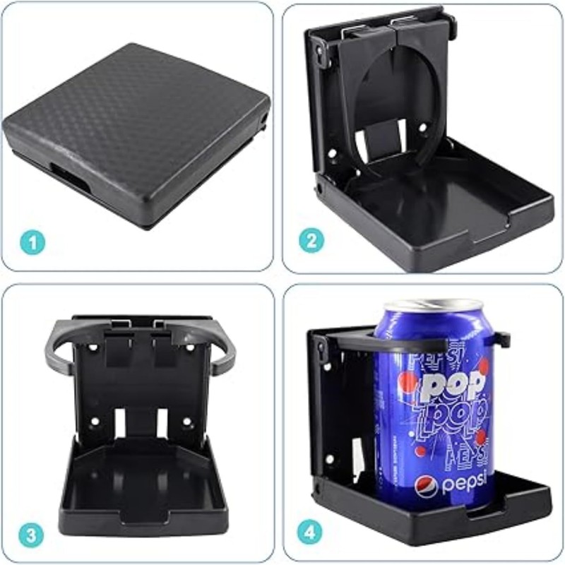 Folding and Adjustable Drink Holder,Adjustable Folding Drink Holder with Screws,Universal