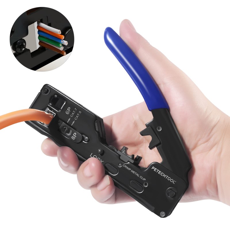 RJ45 Crimping Tool Network Crimping Tool for RJ45 Connector Cat7
