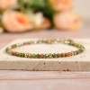 Unbranded Unakite Crystal Gemstone Dainty Bracelet Minimalist Healing 3mm Faceted