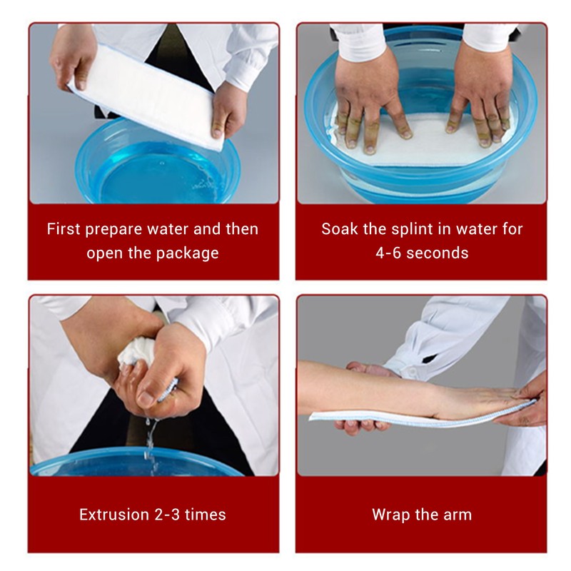 Leg Fracture Fixation Splint Good Strength Breathable Holes Lower Limb