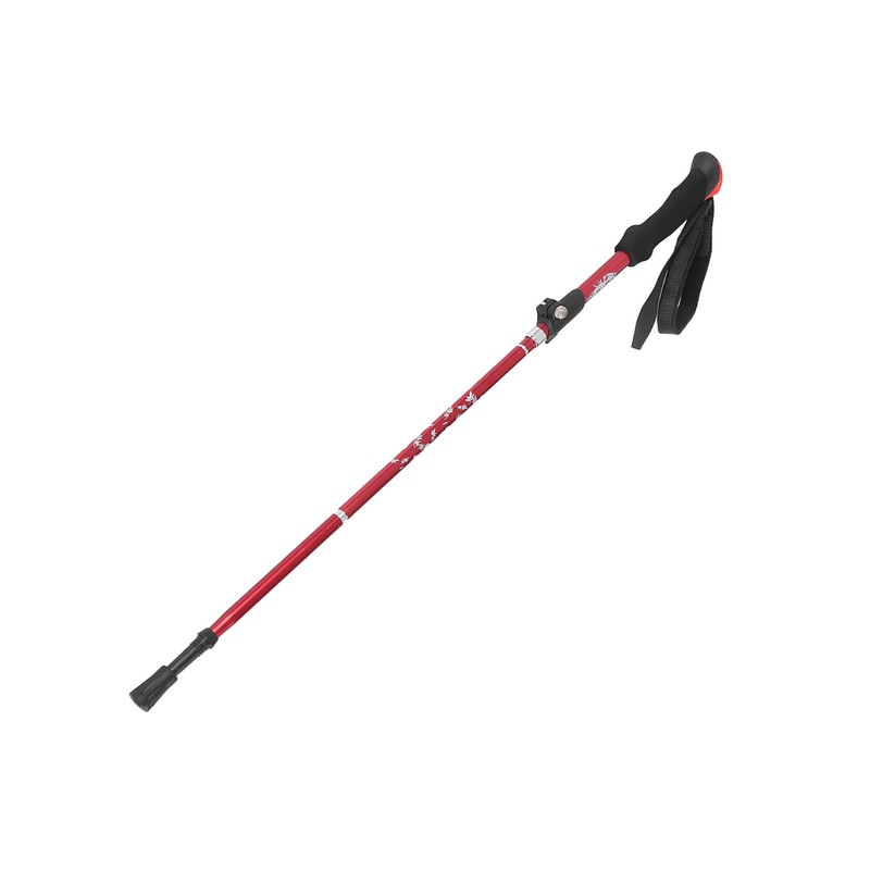 Aluminium Alloy Trekking Poles 5 Sections Collapsible Hiking Walking Climbing