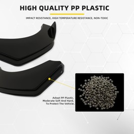 DREAMOTOR Universal Car Front Bumper Lip + 2PCS 8"-11" Adjustable Splitter Rods front lip Spoiler Splitter Body Kit Compatible with Dodge Charger Nissan Cruze Honda Civic Toyota Altima Chevy