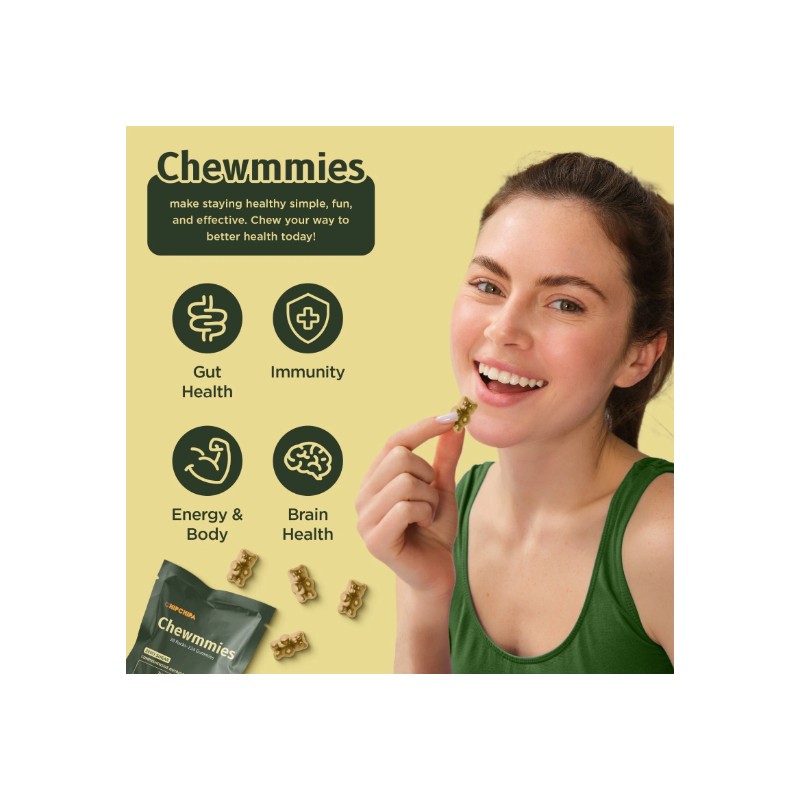 Daily SuperGreen Gummies, Digestive Health, 20+ Vitamins & Minerals -