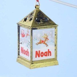 Mulberry Studios Starlight Lantern Christmas Tree Hanger Names N-Z Noah