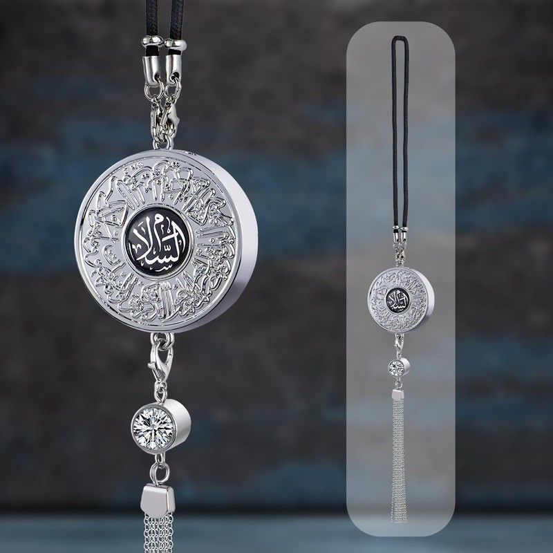 Zinc Alloy Arabic Calligraphy car air freshener Hanging Ornament Double