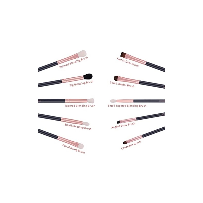Docolor Eye Brush Set Professional Eye Makeup Brushes Eyeshadow Eyeliner