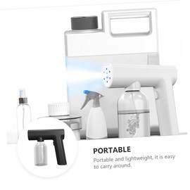 KONTONTY 1 Set Wireless Handheld Electric Sprayer Nano Atomizer with Type Charging Portable Black Design for Travel Makeup and Home Cleaning High Capacity and Sterilization Effect