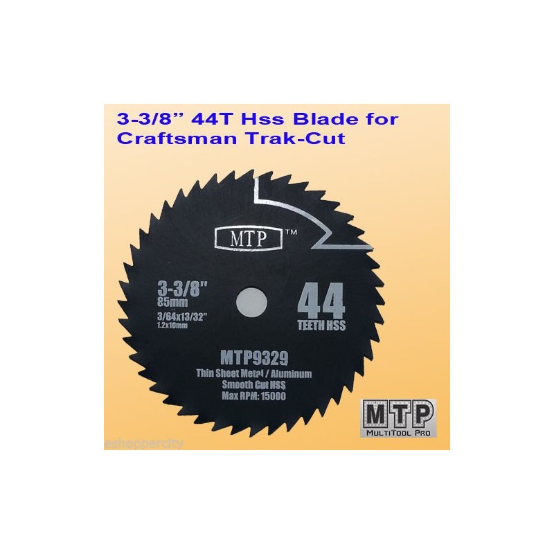 MTP 6x 3-3/8-inch 10mm Arbor Carbide Tip/HSS/ Diamond Circular Saw