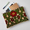CafePress Art Nouveau Floral Motif Border Large Zipper Toiletry Pouch,