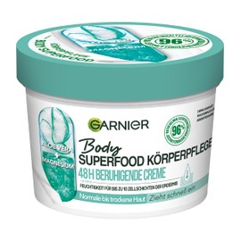 Garnier Body Care, Soothing Body Lotion, Normal to Dry Skin, with Magnesium & Aloe Vera, 48h Moisture, Instantly Absorbing Body Cream, Body Superfood for Stronger Skin Barriers, 380 ml