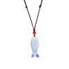 POYAMUSE Ceramic Fish Whistle Pendant Necklace for Women - Handmade