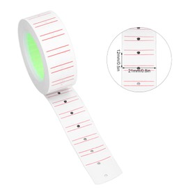 30 rolls labeler seal 15000 pcs label price sticker price tag sticker single row tag paper MX5500 labeler 21x12mm price paper supermarket marking paper MX5500 marking paper labeler seal price tag 12mm mx roll seal x ‎mx-5500 price tag accessories paper l