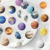 50PCS Transparent Planet Stickers Pack,Aesthetic Solar System Outer Space Decals