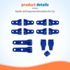JeCar 13pcs Blue Full Set Door Hinge Cover Trim Kit