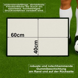 Doormat Lawn Look for Football Fans | Hier wohnt ein Union Fan - Betreten an Spieltagen auf eigene Gefahr! | Door Mat with Saying | 60 x 40 cm | for Indoor and Outdoor Use | Rug for Front Door