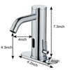HHOOMMEE Automatic Touchless Bathroom Sink Faucets Sensor Motion Activated Hands