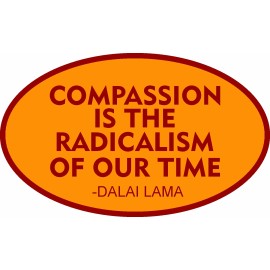 COMPASSION buddha sticker NAMASTE OM SPIRITUAL HINDU DECAL BUMPER YIN YANG