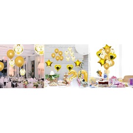 Self Inflating Birthday Foil Balloons for Women Men Boys Girls Party Decorations