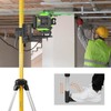 Huepar 12 Ft./3.7M Laser Level Pole LP36A with Tripod, 1/4-Inch