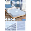 Aooka Naturally Sourced Fitted Sheet, 5-Side Waterproof, Absorbent, Quick Drying,