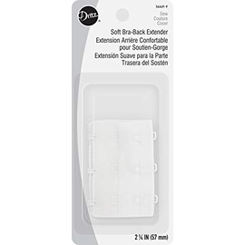 Dritz 2-1/4" Soft Back Bra Extender, 2-1/4-Inch, White