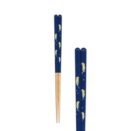 Tanaka Chopsticks Shop Fleur - Fleur - Chopsticks 1 Pair 9.1 inches (23 cm), Dishwasher Safe, Made in Japan, 20 Types (Mimosa Navy)