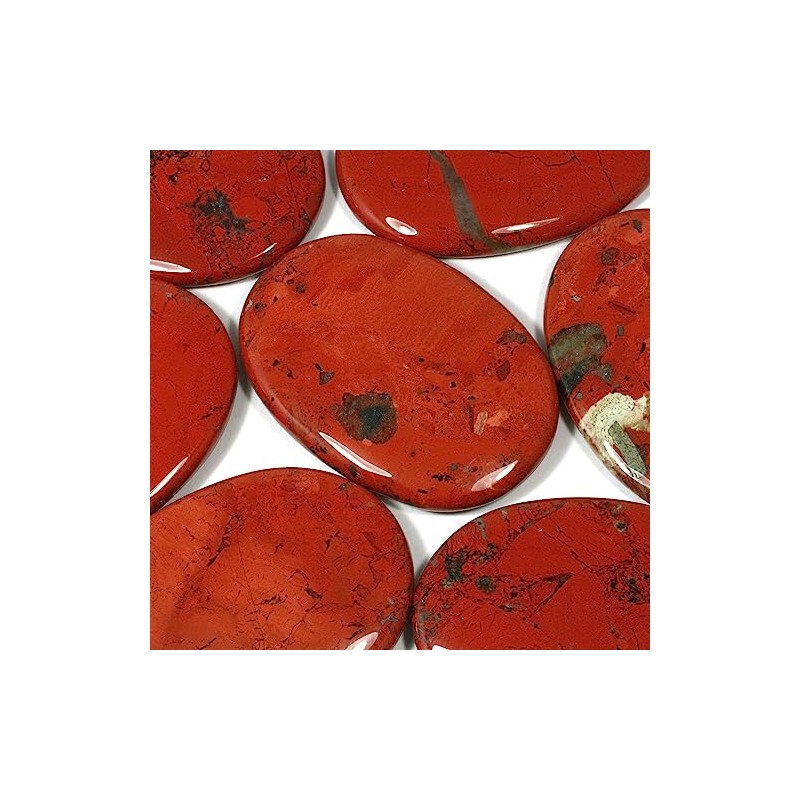 Red Jasper Palm Stone by CrystalAge