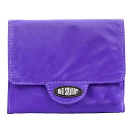 Big Skinny Women's Trixie Tri-Fold Slim Wallet, Holds Up to 30 Cards, Purple