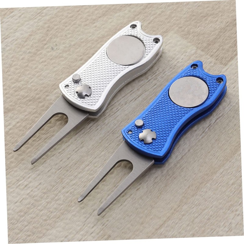 Sosoport 3pcs Golf Equipment Divot Repair Tool Ball Marker Stainless