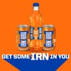 IRN-BRU Original Scottish Sparkling Soda, Citrus Flavored Carbonated Drink -