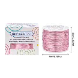 BENECREAT 235m Roll 0.03 inch (0.8 mm), Aluminum Wire, Accessory Wire, Colorful Ornaments, Gardening, Figurine, Florist Decoration, Crafts, Auxiliary Materials, Handicrafts, DIY, Handmade Materials