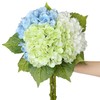 SITUMEIZI Hydrangea Artificial Flower Faux Hydrangea Flowers 21 Inch Latex