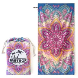 Meteor Beach Towel Quick Dry Extra Large 180x90cm Pool Towels with Carry Bag, Oversized Travel Towel Swimming Towel, Beach Accessories, Sand Free Lightweight Compact Beach Towels