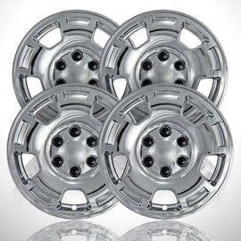 4-Pack of 17' Chrome Wheel Skins fit for Silverado 1500 2007-2013
