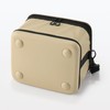 MUJI 83832810 Foldable Soft Cooler Bag with Shoulder Belt, Beige,