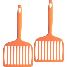 Nagao Tsubamesanjo Okonomiyaki Spatula, Large, 66 Nylon, Orange, Made in Japan