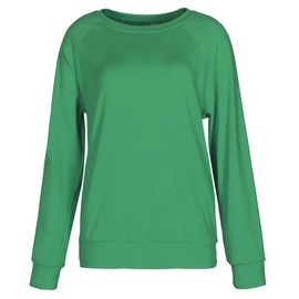 Roselux Women's Crewneck Raglan Long Sleeves Shirts Soft Comfy Casual Sweatshirts ST Patrick's Day Tops Green M