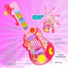 Kids Guitar & Piano 2-in-1 Foldable Guitars with Music &