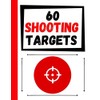 60 Shooting Targets: Large Paper Perfect for Rifles / Firearms