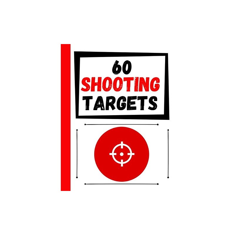 60 Shooting Targets: Large Paper Perfect for Rifles / Firearms