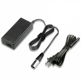 Kircuit 3-Pin XLR AC/DC Adapter Replacement Charger Compatible with Rubicon DX04 World's Lightest Foldable Electric Wheelchair 24V 12AH 24.0V DV24V 24VDC Power Supply Cable Cord