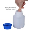 UMETASS Plastic Bottles Wide Mouth 20oz/600ml, Darkroom Chemical Storage Bottle,