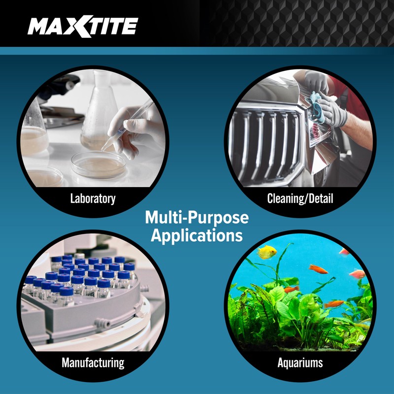 MAXTITE Type II Deionized Water - ASTM/ACS Certified Laboratory Grade