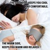 Sleep Mask, Eye Mask for Sleeping with Heads Adjustable, Earmuffs