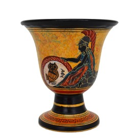 Pythagoras Fair Cup - Pythagorean - Goddess Athena Hand Painted on outside