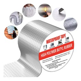 Cinta Adhesiva Papel Aluminio Cobbelux Impermeable 10cmx10m Techos