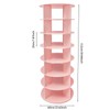 HAPPCUCOE Rotating Shoe Rack,7-Tier Rotating Shoe Rack Tower,Shoe Organizer Hold