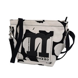 Marimekko 92198 092198 908 Mono Mini UNIKKO Women's Shoulder Bag, Black, Off-White